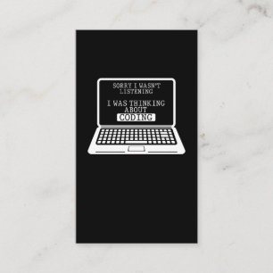 Cartão De Visita Codificação Diversão do Engenheiro do computado