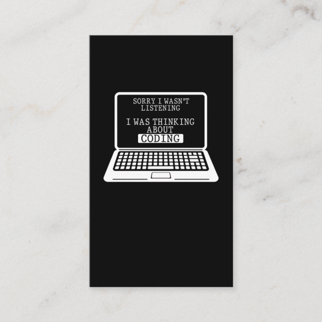 Cartão De Visita Codificação Diversão do Engenheiro do computador P (Frente)