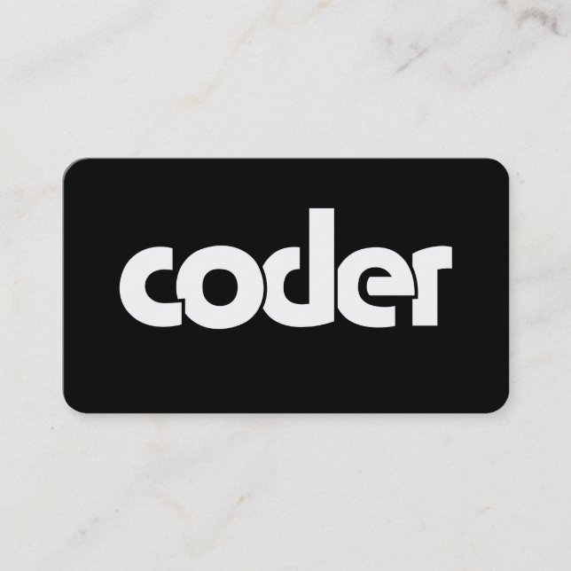 Cartão De Visita Codificador (Frente)