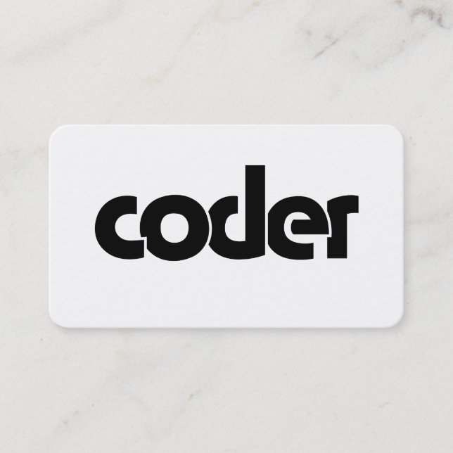 Cartão De Visita Codificador (Frente)