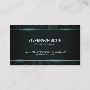 Cartão De Visita Codificador  Programador  Conselho de circuito