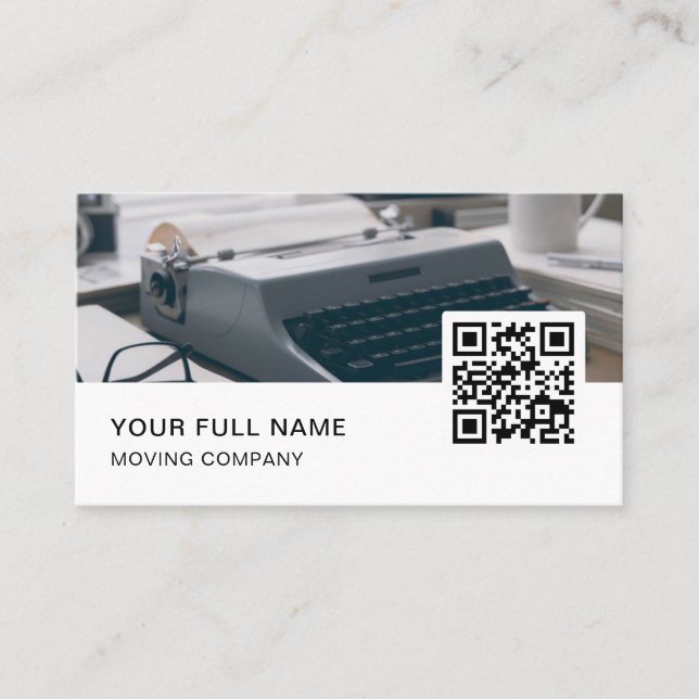 Cartão De Visita Codificador QR Code Logo Mídia Social (Frente)