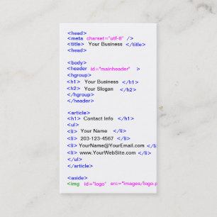 Cartão De Visita Código