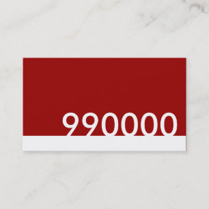 Cartão De Visita código de cor html vermelho 990000
