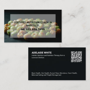 Cartão De Visita Código de QR Dietitiano Nutricional