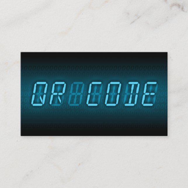 Cartão De Visita CÓDIGO DE QR: readout digital (Frente)