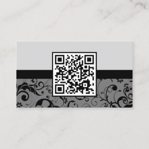 Cartão De Visita código profissional do damasco QR