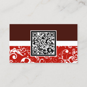 Cartão De Visita código profissional do damasco QR