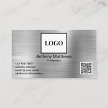 Código QR Adicionar Logotipo Profissional Metal Fa