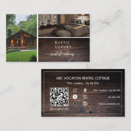 Cartão De Visita Código QR Casa de Hóspedes de Aluguel de Férias Rú