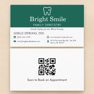 Cartão De Visita Código QR Consultório Odontológico Dentista Profis