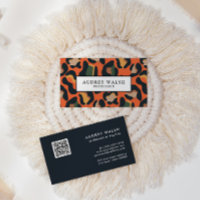 CÓDIGO QR Cores terrestres da pele-leopardo dos an