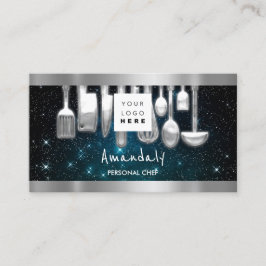 Cartão De Visita Código QR Cozinhar de chef pessoal - Restaurante