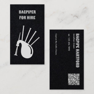 Cartão De Visita Código QR da Bagpipa