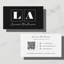 Código QR da Empresa de Monograma em Negrito