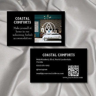 Cartão De Visita Código QR da House Rental Airbnb | DESCRIÇÃO DO CO