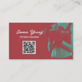 Cartão De Visita Código QR da Malhação do treinador pessoal