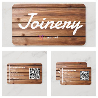 Cartão De Visita Código QR da modelo Joinery