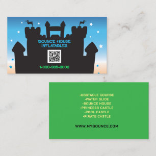 CARTÃO DE VISITA CÓDIGO QR DA PARTE INFLATÍVEL DA CASA DE INFLAÇÃO