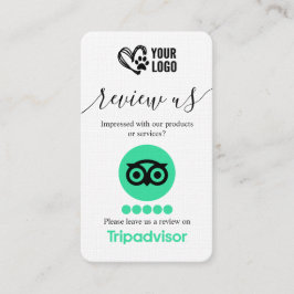 Cartão De Visita Código QR da Solicitação de Revisão do TripAdvisor