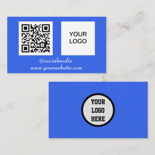 Cartão De Visita Código QR das mídias sociais - Professional Modern