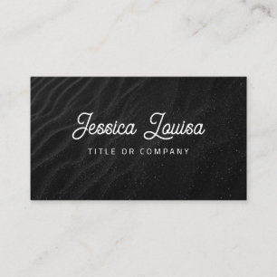 Cartão De Visita Código QR de Areia Escura Moderna