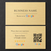 Código QR de Avaliação do Google Falso Metálico Do