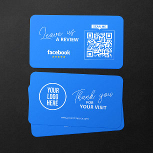 Cartão De Visita Código QR de Avaliações do Facebook Link de Avalia