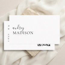 Código QR de Caligrafia Boutique de Luxo Branco