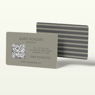 Cartão De Visita Código QR de Conserto Residencial