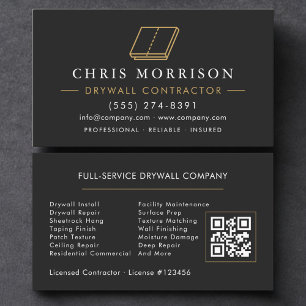Cartão De Visita Código QR de Drywall