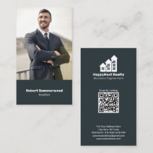 Código QR de Foto de Agente Imobiliário Vertical M