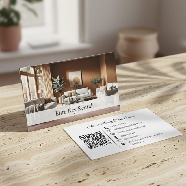 Cartão De Visita Código QR de Foto de Mídia Social Alusiva de Féria (Criador carregado)