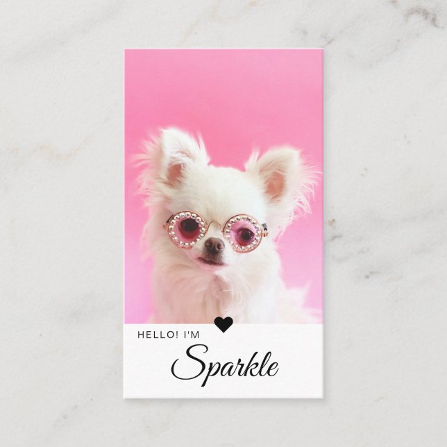 Cartão De Visita Código QR de Foto de Solteiro Mínimo e Moderno (Frente)