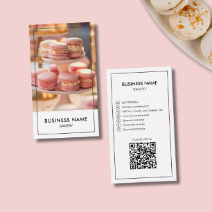 Cartão De Visita Código QR de Fotografia Personalizada de Compras M