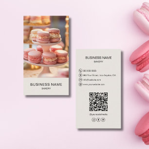Cartão De Visita Código QR de Fotografia Personalizada de Compras M