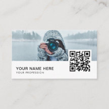 Código QR de Fotógrafo Personalizado Moderno