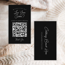 Código QR de Letra de Forma Preta Minimalista Deix