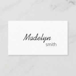 Cartão De Visita Código QR de Lista de Cabelos Mínimo Profissional