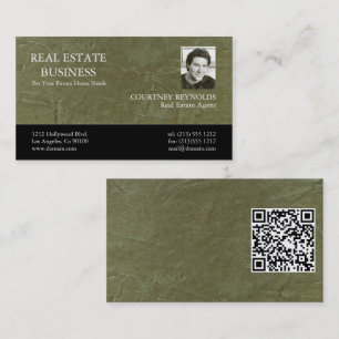 Cartão De Visita Código QR de Logo Personalizado com Revestimento d