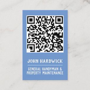 Cartão De Visita Código QR de Manutenção de Pessoal e Propriedad