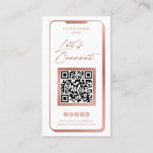 Código QR de Mídia Social Moderno Rosa Feminina