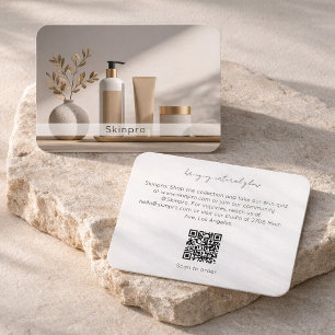 Cartão De Visita Código QR de Produtos de Marca de Cuidados com a P