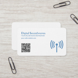 Cartão De Visita Código QR de rádio
