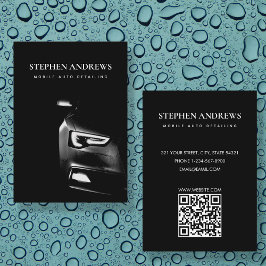 Cartão De Visita Código QR de Reparo Automático de Veículos a Motor