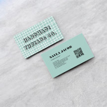 Código QR de Roupas Artesanais com Padrão de Xadre