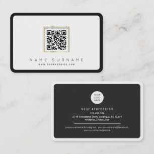 Cartão De Visita Código QR digitalizável profissional ou pessoal 
