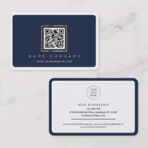 Cartão De Visita Código QR digitalizável profissional ou pessoal