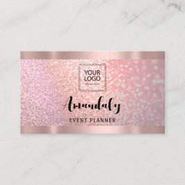 Cartão De Visita Código QR do Cabelo do Unhas Lash esteticista Rosa