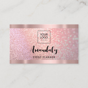 Cartão De Visita Código QR do Cabelo do Unhas Lash esteticista Rosa